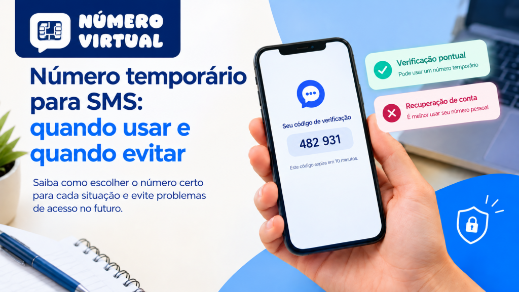 Número temporário para SMS: quando usar e quando não usar